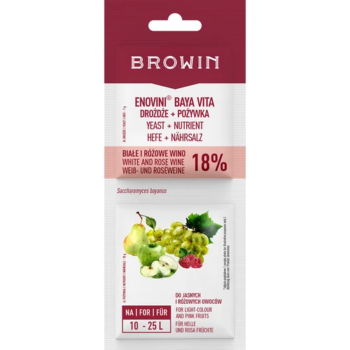 Lievito Bayanus + nutriente - per vini bianchi e rosati