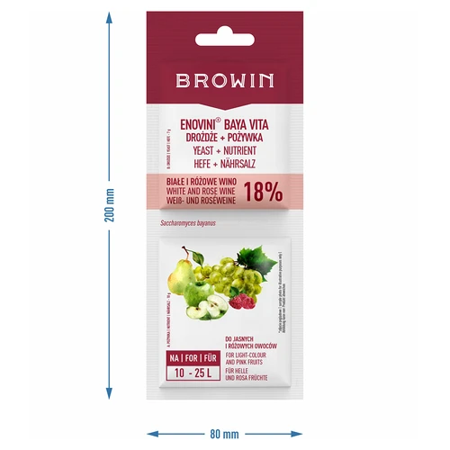 Lievito Bayanus + nutriente - per vini bianchi e rosati - 3