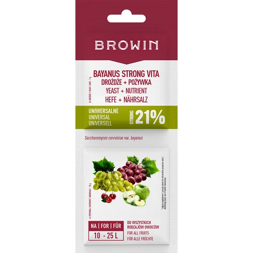 Lievito Bayanus + nutriente - Universale - 21%, 17 g