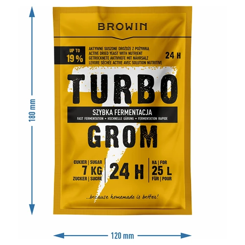 Lievito da distillazione Turbo Grom 24 h - 4