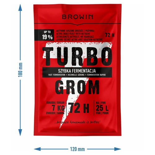Lievito da distillazione Turbo Grom 72h - 4