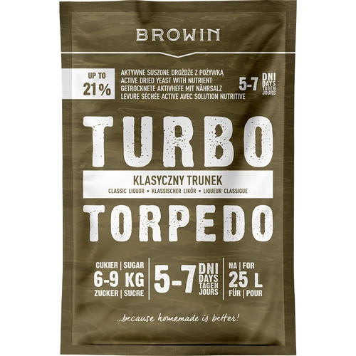 Lievito da distillazione Turbo Torpedo 5-7 giorni 21% 100 g