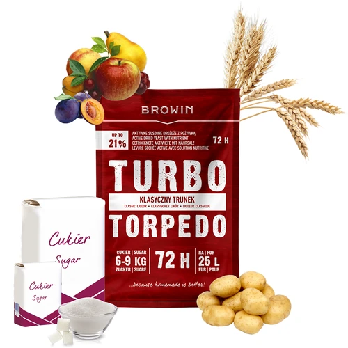 Lievito da distilleria Turbo Torpedo 72h 21% - 120 g - 4
