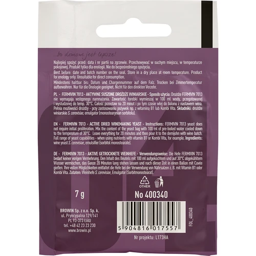Lievito enologico Fermivin 7013, 7 g - 2