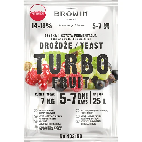 Lievito enologico Turbo Fruit 5-7 giorni