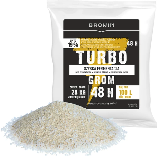Lievito per distillazione Turbo Grom 48h 100L - 4
