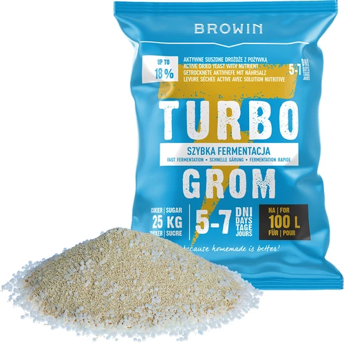 Lievito turbo da distillazione Turbo Grom 5–7 giorni, per 100 L - 3