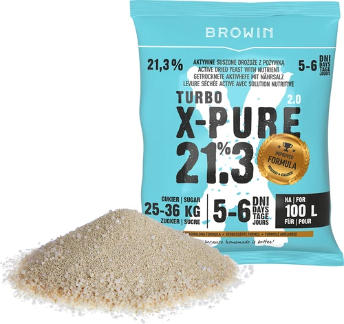 Lievito Turbo X-Pure 21,3%, 100 L - 3
