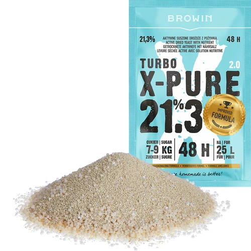 Lievito Turbo X-Pure 21,3% 48h, 25 L - 3