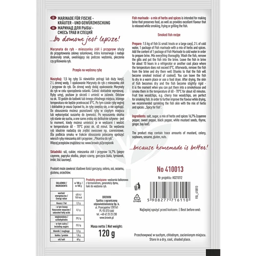 Marinatura per pesce - miscela di erbe e spezie, 120 g - 2