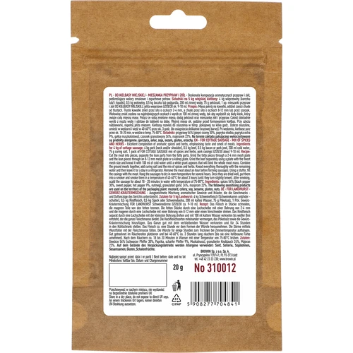 Miscela di spezie per salsiccia contadina, 20 g - 2
