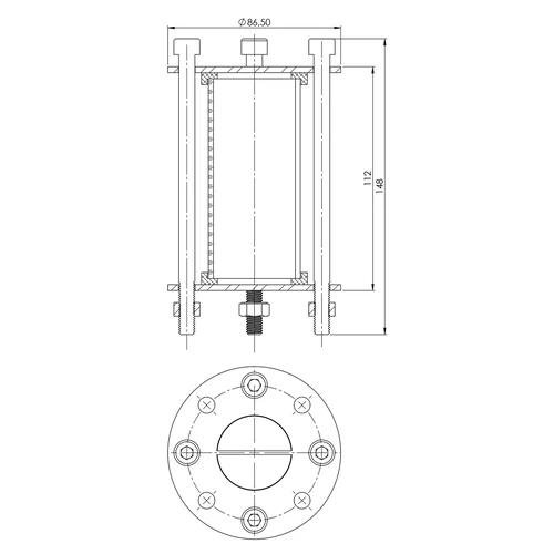 Modulo per distillatore - visore - Ø 48,3 mm, lunghezza 100 mm - 7
