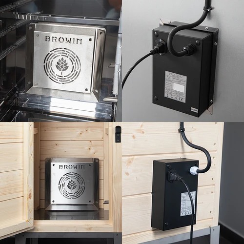 Modulo riscaldante con ventilatore, 1,5 kW - per affumicatori da giardino - 5