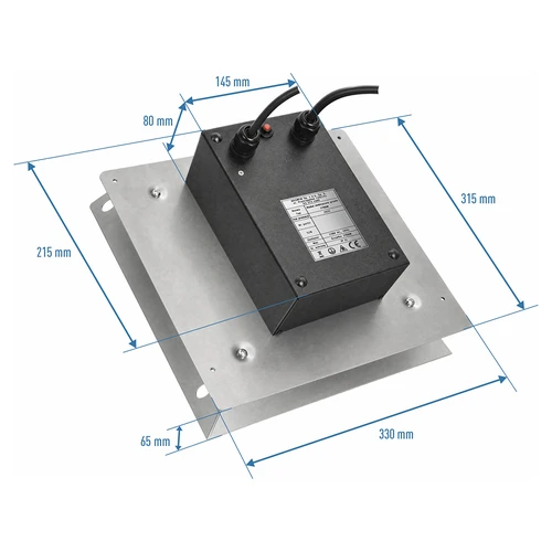 Modulo riscaldante con ventilatore, 2,7 kW - per affumicatoi da giardino - 5