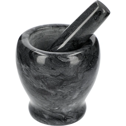 Mortaio da cucina in marmo, nero, Ø 10,5 cm