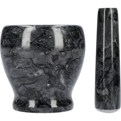 Mortaio da cucina in marmo, nero, Ø 10,5 cm - 4