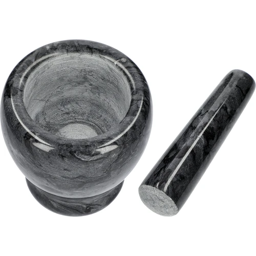 Mortaio da cucina in marmo, nero, Ø 10,5 cm - 6