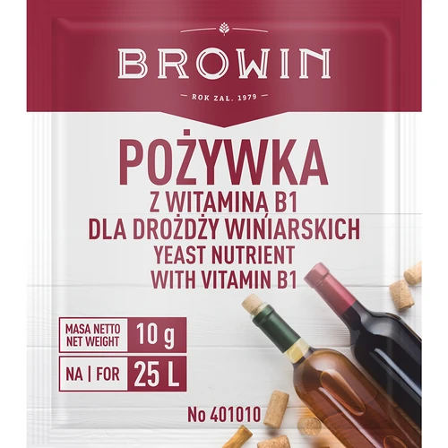 Nutriente per lieviti enologici con vitamina B1, 10 g