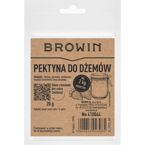 Pectina da agrumi amidata per confetture e gelatine, 20 g