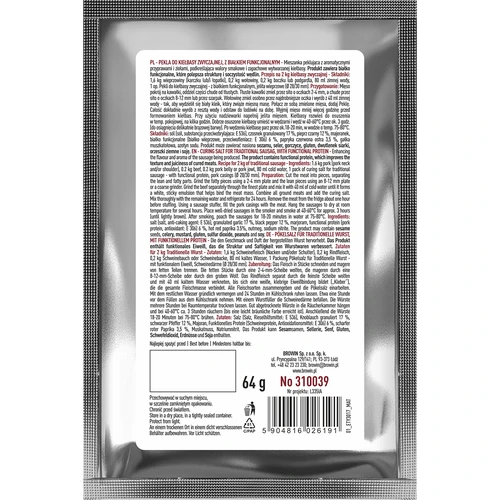 Peklosól - Pekla per salsiccia polacca classica, con proteina funzionale, 64 g - 2