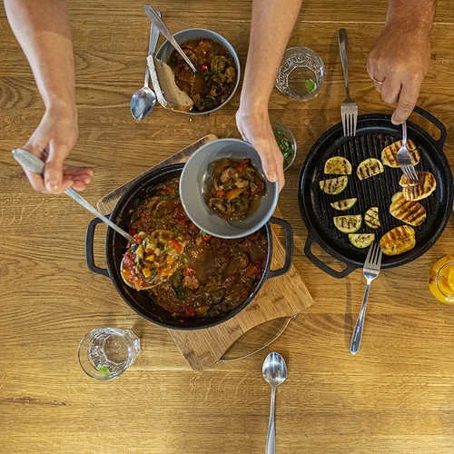 Pentola in ghisa con padella, 3,5 L - 15