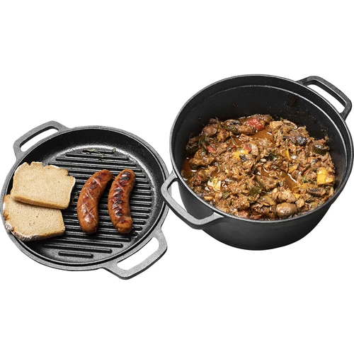 Pentola in ghisa con padella, 5 L + 1 L - 13