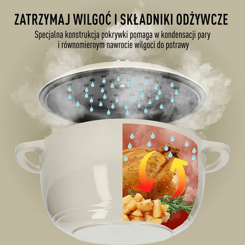 Pentola in ghisa smaltata - ecru, 4 L - 6
