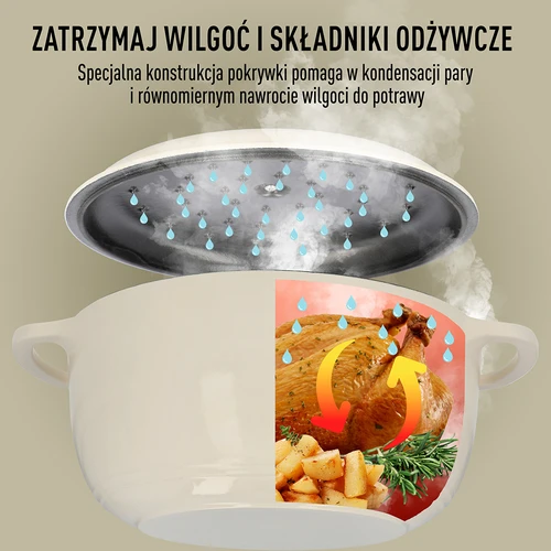 Pentola in ghisa smaltata - écru, 5,8 L - 6