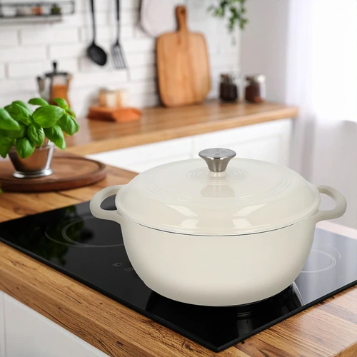 Pentola in ghisa smaltata - écru, 5,8 L - 9
