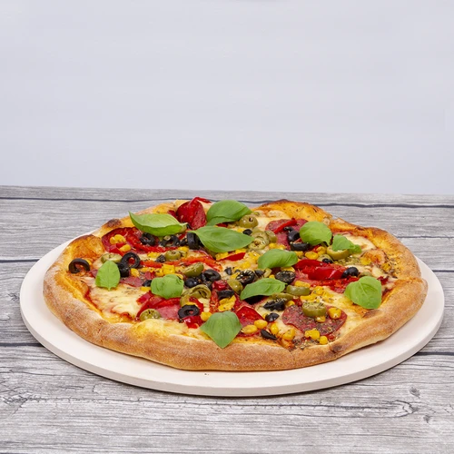 Pietra refrattaria per pizza rotonda in cordierite, diametro 33 cm - 18
