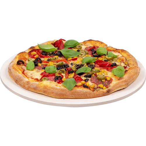Pietra refrattaria per pizza rotonda in cordierite, diametro 33 cm