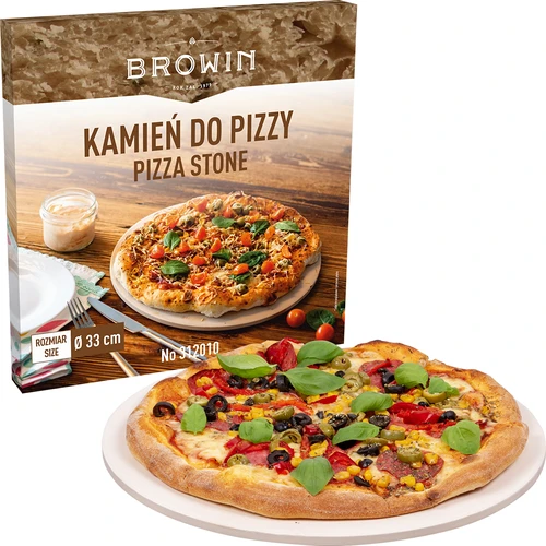 Pietra refrattaria per pizza rotonda in cordierite, diametro 33 cm - 6