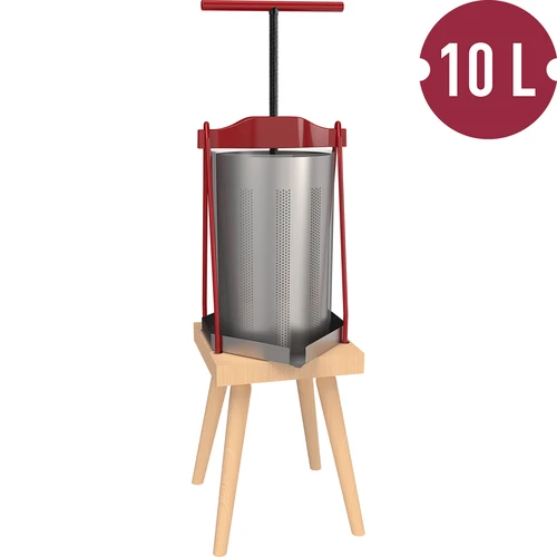 Pressa a telaio per frutta – con cestello metallico, 10 L - 2