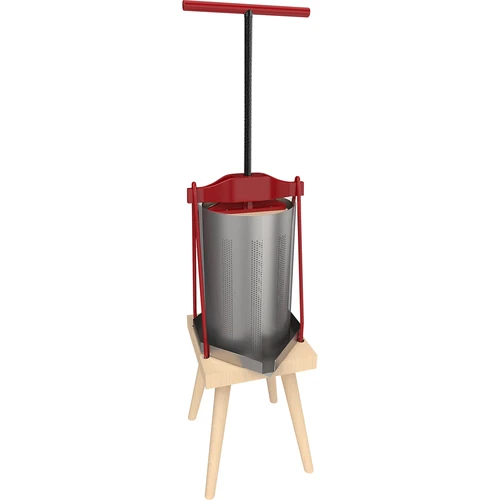 Pressa a telaio per frutta – con cestello metallico, 10 L - 3