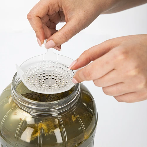Pressino - retina per conserve, fermentati e aceto - per barattoli Ø 100 mm - 12 pezzi - 6