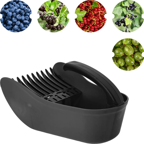 Raccoglibacche per piccoli frutti in materiale plastico, nero - 2