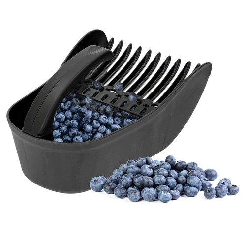 Raccoglibacche per piccoli frutti in materiale plastico, nero - 5