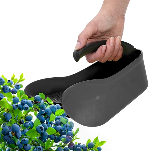 Raccoglibacche per piccoli frutti in materiale plastico, nero - 6