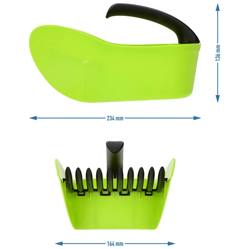 Raccoglibacche per piccoli frutti, verde, in plastica - 9