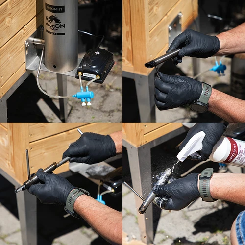 Raschietto per generatori di fumo dragON JET – pulizia comoda del tubo del fumo - 4
