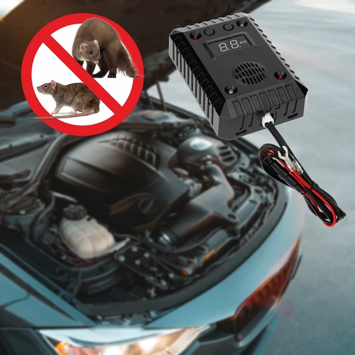 Dissuasore per faine e roditori per auto e ambienti (ultrasuoni + LED) - 15