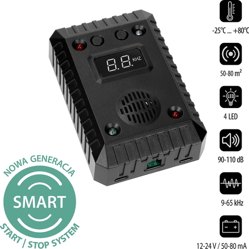 Dissuasore per faine e roditori per auto e ambienti (ultrasuoni + LED) - 2