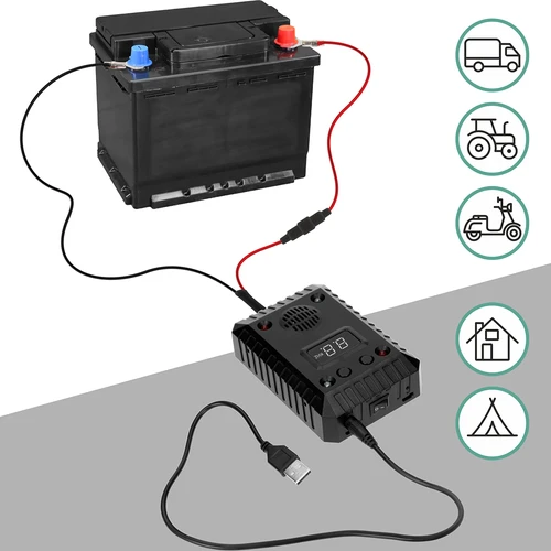 Dissuasore per faine e roditori per auto e ambienti (ultrasuoni + LED) - 12