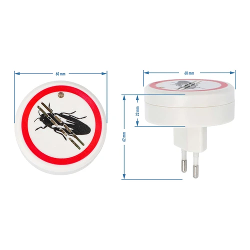 Repellente per insetti a ultrasuoni – per uso domestico - 6