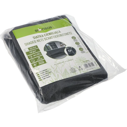 Rete ombreggiante (80%, 140 g/m²) 0,9 x 5 m, grafite - 2