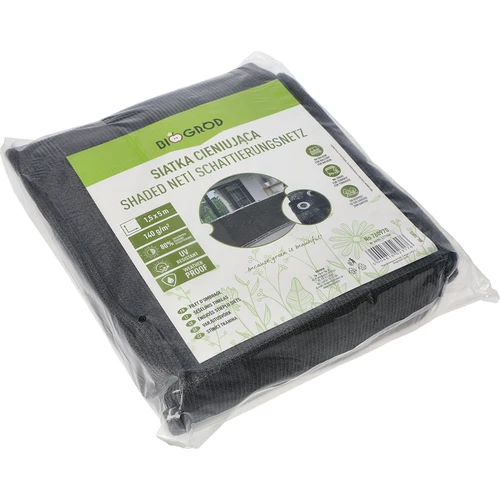 Rete ombreggiante (80%, 140 g/m²) 1,5 x 5 m, grafite - 2