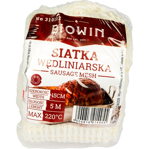 Rete per salumi 15 cm x 5 m, con resistenza termica fino a 220°C - 3