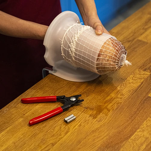 Rete per salumi 15 cm x 50 m, resistente al calore fino a 220°C - 5