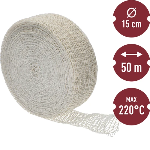 Rete per salumi 15 cm x 50 m, resistente al calore fino a 220°C - 3