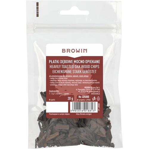 Scaglie di rovere a tostatura intensa, 20 g - 2